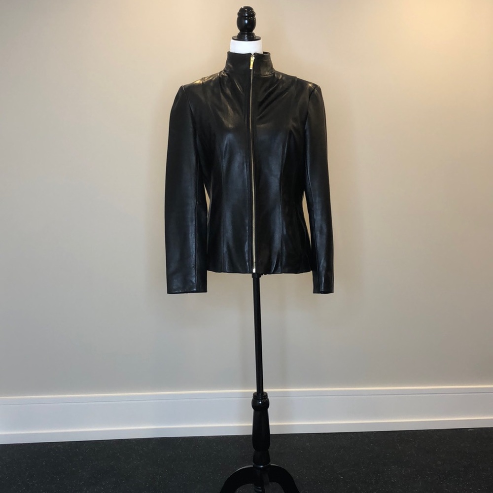 FINAL SALE! Cole Haan genuine lamb leather jacket